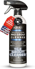 AQUA-X Grout Cleaner 16oz - Heavy Duty Tile & Grout Stain Remover for Floors, Showers & Bathrooms - Deep Cleaning Formula for Bright, White, & Sealed Grout - Non-Toxic, Easy Scrub