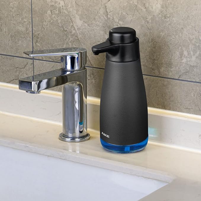 AIKE 15fl.oz Liquid Soap Dispenser for Dish and Hand Soap Matte Black