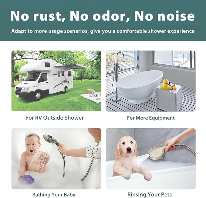5ft Shower Hose Replacement For Clean 304 Stainless Steel Shower Head Hoses 59 Inches High Pressure Bidet Hose Flexible Extension Brushed Nickel Showerhead Hoses Extra Long Sprayer Tube