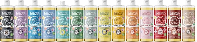 Brittanie's Pure Castile Pet Wash - 32oz 2 Pack | Gentle Shampoo + Conditioner for Dogs, Cats, Horses | Improves Coat | for Allergies and Itching | Deodorizes, Moisturizes & PH Balanced
