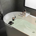 Clear Bathtub Tray AcrylicTub Rack - Bath Tub Shelf for Bathroom to Hold Book, Phone, Candle, Wine & Tablet - Waterproof Caddy Bathroom Accessories, Beelee BA0033