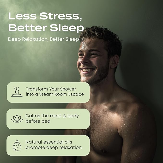 Body Restore Shower Steamers Aromatherapy 15 Pack - Christmas Stocking Stuffers, Birthday Gifts for Women, White Elephant, Relaxation, Self Care for Men - Tea Tree