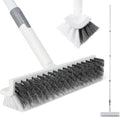 BOOMJOY Grout Brush with Long Handle, 57" Grout Cleaner for Tile Floors, Double-Sided with V-Shape Stiff Bristles for Bathroom, Patio, Kitchen, Wall, Corners and Deck