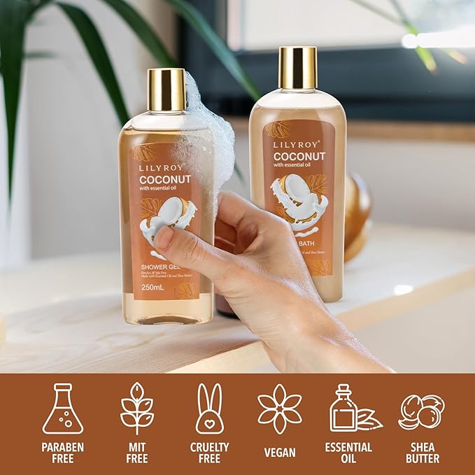Christmas Gifts for Women - 7Pcs Luxury Bath and Body Gift Basket Set for Women & Men Perfect Gift | Mothers Day Gifts for Mom, Father's Day, Birthday Gifts for Her & Him, All Occasion Holiday Present