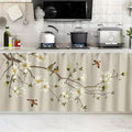 SK Studio Short Curtains for Kitchen, Cabinet Shelf Dust-Proof Blackout Tier Cafe Curtain Under Sink Skirt for Bathroom Laundry Room Style 12, 39.4" W x 27.6" H