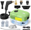 3BAR Steam Cleaner, 2200W Handheld Steam Cleaner whit 8 Accessories for Home Use, Fast Heat-Up in 12s, 1.2L Water Tank, Car-Portable Handheld Steamer for Cleaning Kitchen, Bathroom, Grout, Car