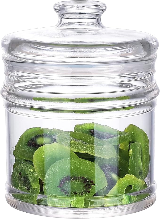 35 oz Reinforced Small Acrylic Storage Jar, Airtight Lid Cookie Jar | Suitable for Cookies, Dried Fruits, Nuts, Herbs,Cereals,etc