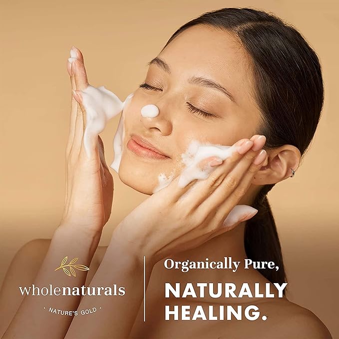 WHOLENATURALS Pure Castile Soap Liquid, EWG Verified & Certified Palm Oil Free Unscented, Natural, Mild & Gentle Non-gmo & Vegan - Organic Body Wash, Laundry, Pet/Dog and Baby Soap -Pack of 2 w/pump