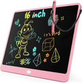 KOKODI LCD Writing Tablet, 16 Inch Colorful Toddler Doodle Board Drawing Tablet, Erasable Reusable Electronic Drawing Pads, Educational and Learning Toy for 3-6 Years Old Boy and Girls
