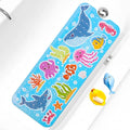 Baby Bath Mat for Tub Non Slip Kids Bathtub Mat Extra Long 40X16 Inch Toddler Bath Tub Shower Mat Anti Slip with Suction Cups & Drain Holes, Machine Washable (Whale Shark)