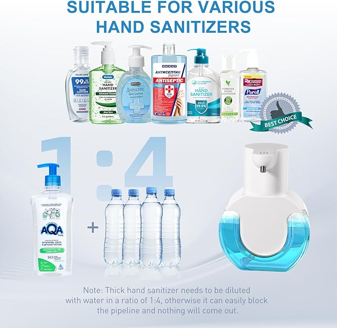 2 Pack Automatic Liquid Soap Dispenser,14.2oz/420ML Touchless Automatic Soap Dispenser,Rechargeabled Wall Mounted Smart Pump for Bathroom Kitchen