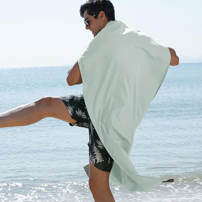 Rainleaf Microfiber Towel Perfect Travel & Gym & Camping Towel. Quick Dry - Super Absorbent - Ultra Compact - Lightweight. Suitable for Trip, Beach, Shower, Backpacking, Pool