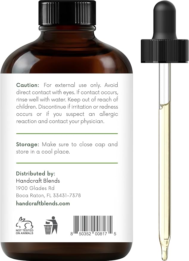 Handcraft Blends Citronella Essential Oil – Huge 4 Fl Oz – 100% Pure and Natural – Premium Grade Essential Oil for Diffuser and Aromatherapy, Skin, Massage, Candle and Soap Making Fragrance