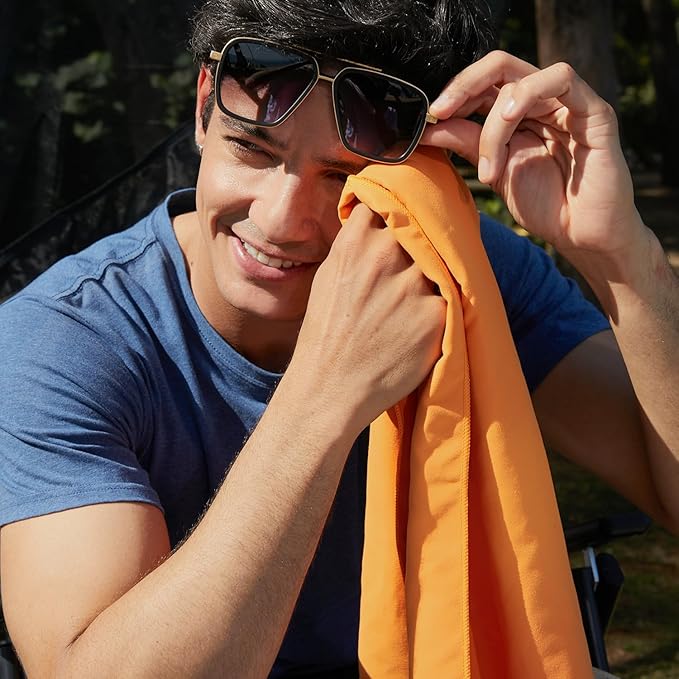 Rainleaf Microfiber Towel Perfect Travel & Gym & Camping Towel. Quick Dry - Super Absorbent - Ultra Compact - Lightweight. Suitable for Trip, Beach, Shower, Backpacking, Pool
