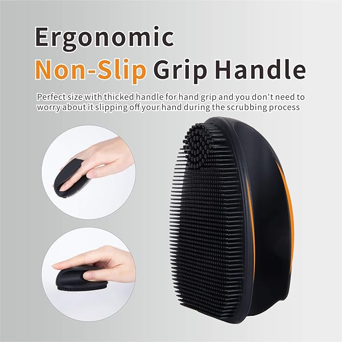 Soft Silicone Face Scrubber,Facial Cleansing Brush,Facial Exfoliation Scrub for Massage Pore Cleansing Nose Blackhead Remover Deep Scrubbing for All Kinds of Skins Men and Women