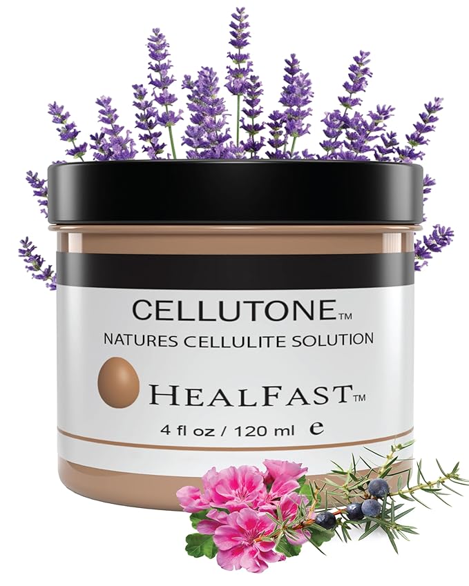HealFast Cellutone Cellulite Reduction Cream 4 Oz – Suitable for Hips, Thighs, Buttocks, and Abdomen (Not for Face) – Blended with 70+ Egg Vitamins, Minerals, and Proteins
