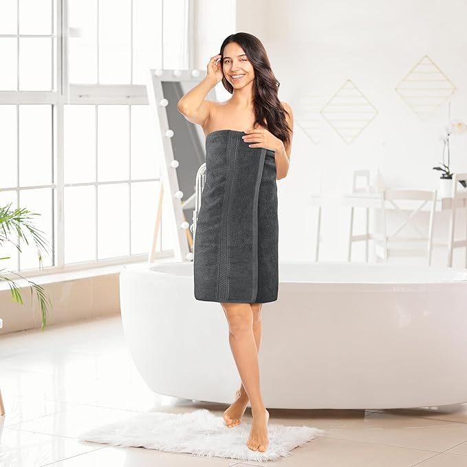 Utopia Towels 4 Pack Premium Bath Towels Set, 27 by 54 Inches, 100% Ring Spun Cotton 600GSM, Lightweight and Highly Absorbent Quick Drying Towels, Perfect for Daily Use, Grey
