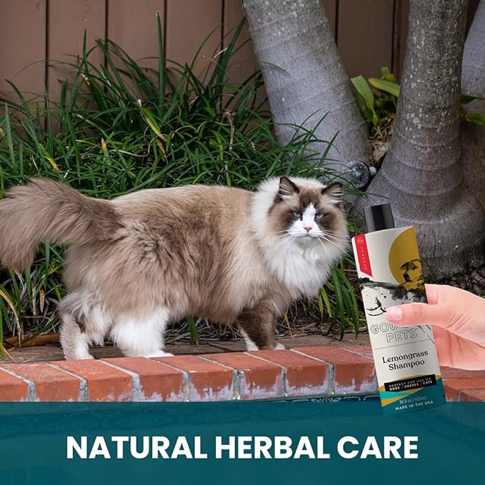 Holistic, Natural and Clean Pet Care Lemongrass Shampoo: Veterinarian Recommended - Hydrate Your Pet’s Coat With Our Hypoallergenic Shampoo For Dogs, Cats and Horses - Made in USA - 16 oz