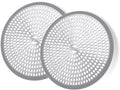 LEKEYE Shower Hair Catcher Drain Protector Strainer-Steel & Silicone 2 Pack