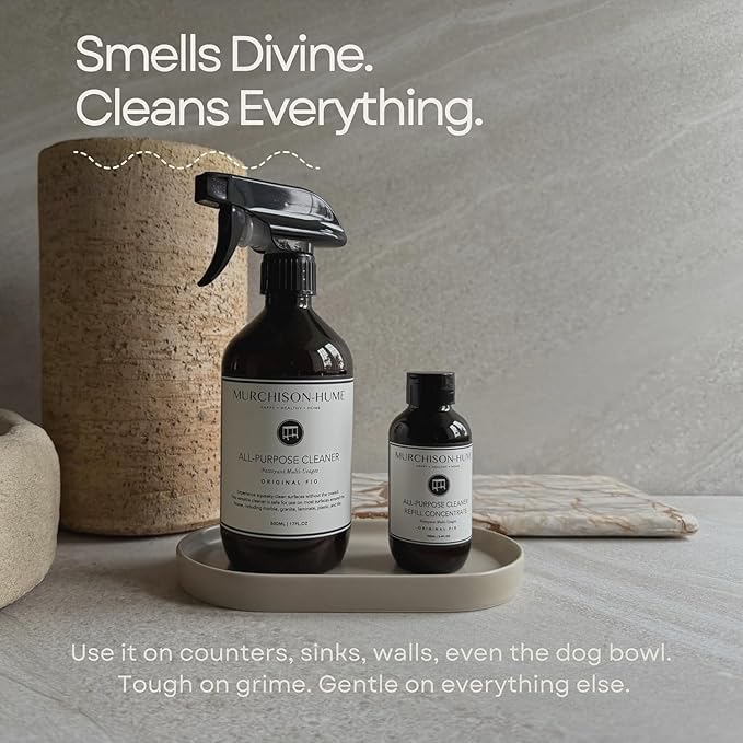 Murchison-Hume All-Purpose Cleaner – Natural, Non-Toxic, Safe on All Surfaces – Plant-Based Multi-Surface Spray for Kitchen, Bathroom & Home – Original Fig