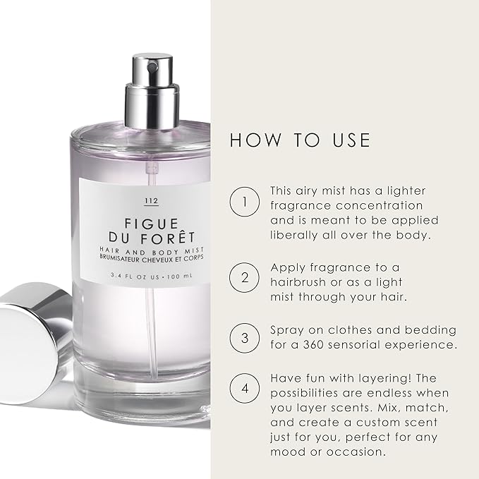 Le Monde Gourmand Lait de Coco Hair & Body Mist - 3.4oz (100ml) - Bergamot, Vanilla, Coconut Fragrance Notes