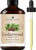 Handcraft Blends Cedarwood Essential Oil – Huge 4 Fl Oz – 100% Pure and Natural – Premium Grade Essential Oil for Diffuser and Aromatherapy, Skin, Massage, Candle and Soap Making Fragrance