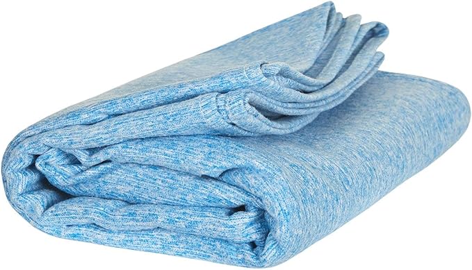 Dock & Bay Quick Drying Towel - for Sports & Gym - Compact, Lightweight - 100% Recycled - Includes Bag - Essential - Lagoon Blue - Extra Large (200x90cm, 78x35)