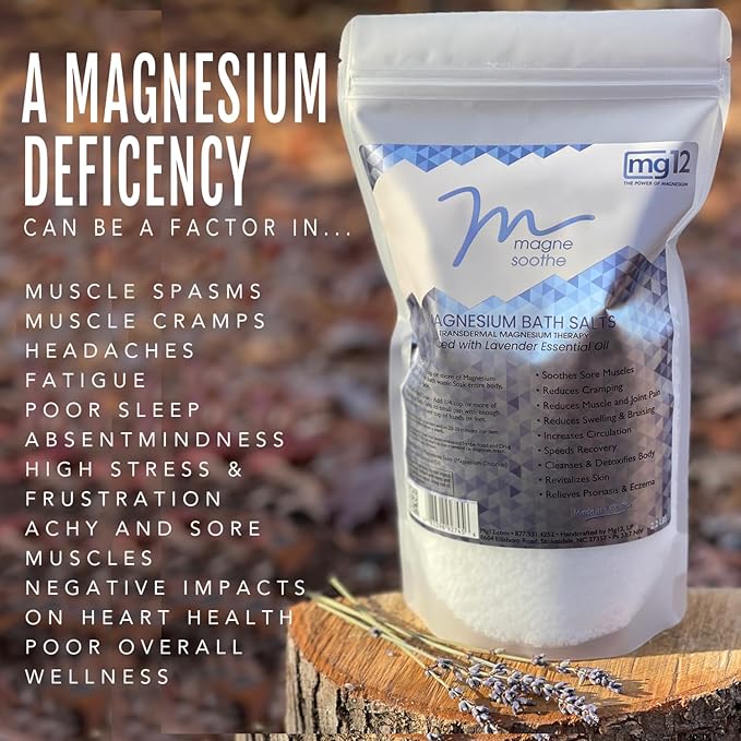 2.2lb MagneSoothe Lavender Magnesium Bath Salt