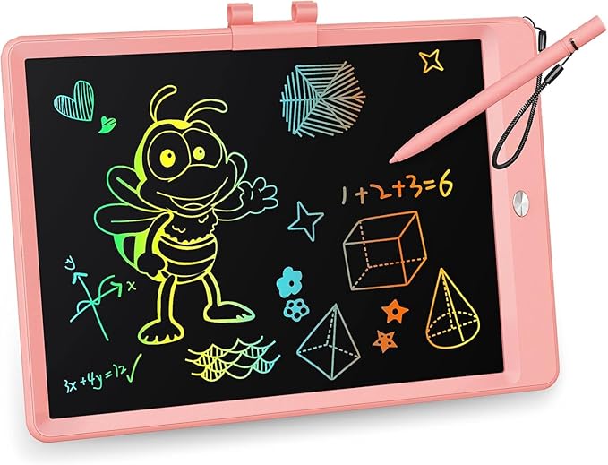 KOKODI LCD Writing Tablet,Gifts for 3 Years Old Boys and Girls,10 Inch Colorful Doodle Board Drawing Tablet, Erasable Reusable Electronic Drawing Pads, Educational and Learning Toy for Kids