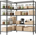 VINGLI 70" W Storage Shelves 1600LBS Heavy Duty Metal Shelving, Upgraded 5 Tier Garage Shelving Unit, Adjustable Wire Shelf for Storage Rack Commercial Pantry Shelf Organizer, 69.8"W × 15.8"D × 71"H