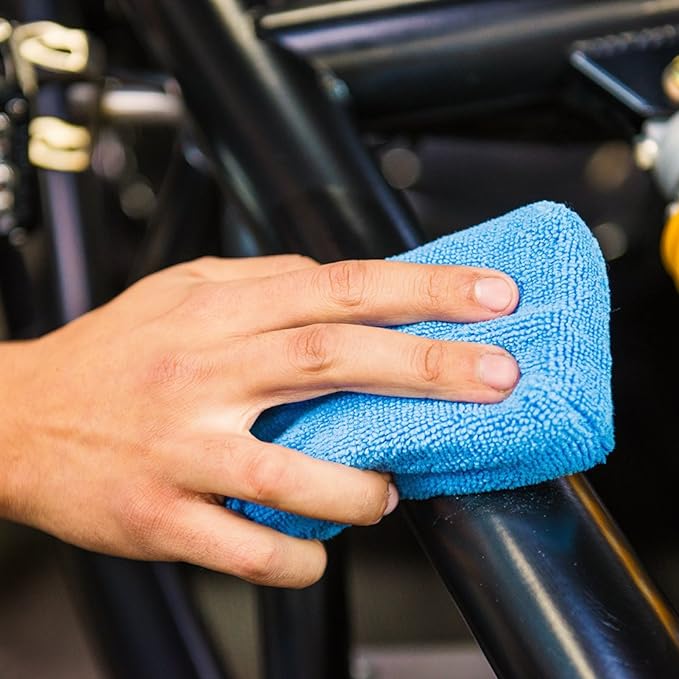 Chemical Guys Premium Microfiber Towel Bundle (16 in. x 24 in.) (Pack of 6) and Premium Grade Microfiber Applicators (Pack of 8)