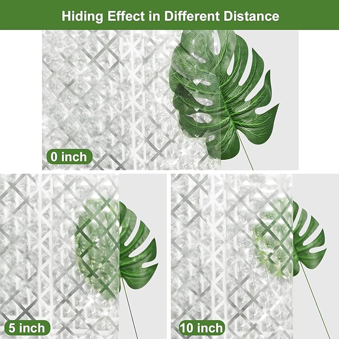 UFRIDAY Shower Stall Curtain 48 x72 inch Plastic Clear Shower Curtain Liner,Waterproof Shower Liner Transparent 3D Water Cube Bath Curtain See Through Shower Curtains Liner Clear with 3 Strong Magnets