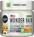 Tea Tree Oil Balm, Extra Strength, Pair Well with Jock Itch Cream, Spray, Athletes Foot, Ringworm Cream for Human, Rash Cream, Fast Acting for Dry, Itchy Skin, Plant Powered Wonder Balm