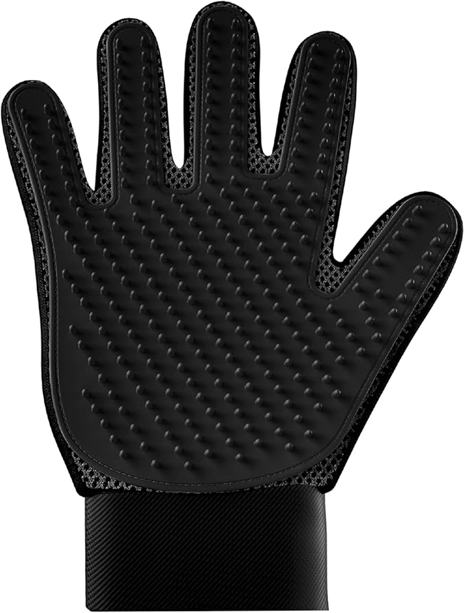 KENNELS & KATS Pet Grooming Gloves | Deshedding Glove for Easy, Mess-Free Grooming | Grooming Mitt for Dogs, Cats, Rabbits & Horses with Long/Short/Curly Hair | Pet Hair Gloves for Pet Hair Removal