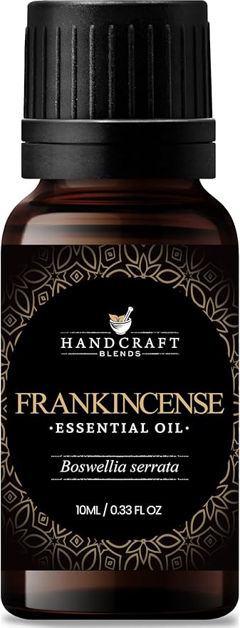 Handcraft Blends Frankincense Essential Oil – 0.33 Fl Oz – 100% Pure and Natural – Premium Grade Essential Oil for Diffuser and Aromatherapy, Skin, Massage, Candle and Soap Making Fragrance