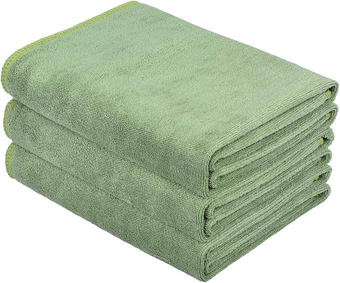 HOPESHINE Gyms Towels for Men & Women Microfiber Exercise Fitness Home Absorbent Sweat Yoga Towels Sports Towels Soft Fast Drying 16inch x32inch 3-Pack