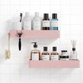 Kitsure Shower Caddy - 2 Pack Adhesive Shower Organizer, Rustproof Metal Shelves, No-Drill Bathroom Organizers and Storage, Pink, XX-Large