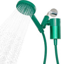 Sproos! - Handheld Showerhead with Filter Set, High Performance Filtration System for Healthier Hair and Skin, Extra Long 70 Inch Hose, 3 Customized Spray Functions, Green