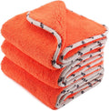 SPTA Car Microfiber Towels, 3Pcs Microfiber Car Cleaning Cloths, Upgraded 1200gsm Ultra-Thick Cars Drying Towel Microfiber for Car and Home Polishing Washing and Detailing 16'' x 16'' (3 Pack)