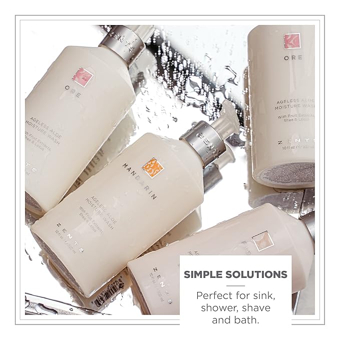 Zents Hand & Body Wash (Oolong Fragrance) | Hydrating Anti-Aging Cleanser with Organic Shea Butter & Aloe for Dry Skin | Gentle & Nourishing | 10 fl oz