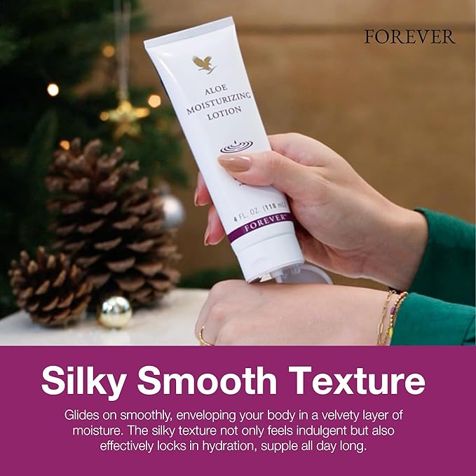 Forever Living - Aloe Moisturizing Lotion Duo - Deep Hydration with Collagen - Silky Smooth Texture - Gluten-Free Hand and Body Formula Pack of 2