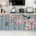 SK Studio Short Curtains for Kitchen, Cabinet Shelf Dust-Proof Blackout Tier Cafe Curtain Under Sink Skirt for Bathroom Laundry Room Style 19, 47.2" W x 23.6" H