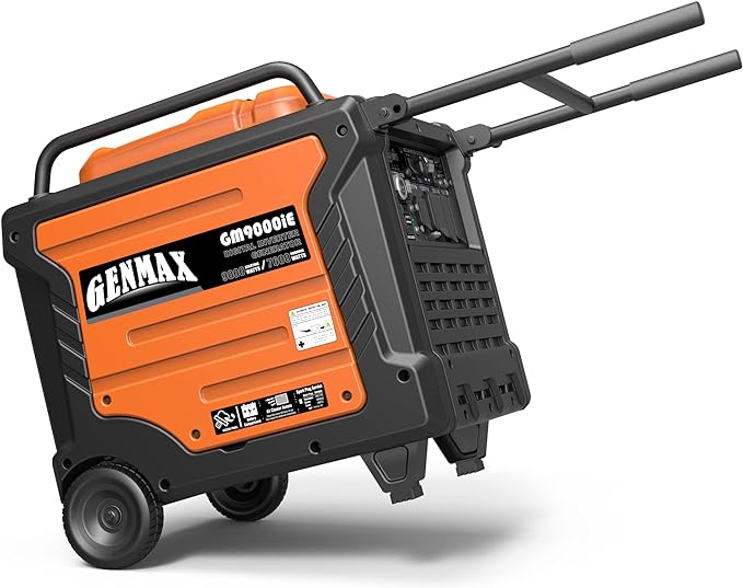 GENMAX Generator，EPA Compliant, Eco-Mode Feature, Ultra Lightweight for Backup Home Use & Camping
