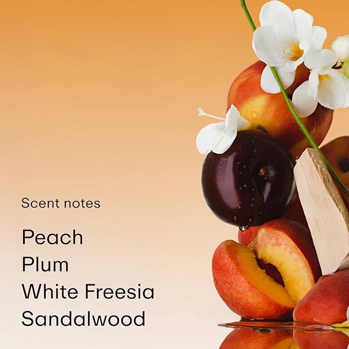PHLUR Peach Skin Body Mist - Hair & Body Fragrance Mist - Peach, Plum, Bergamot, Milky Sandalwood & White Freesia Body Spray (8 Fl Oz)