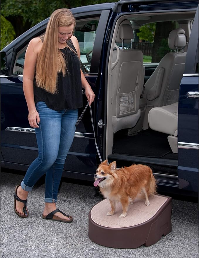 Pet Gear Stramp Stair and Ramp Combination for Dogs/Cats, Easy Step, Lightweight/Portable, Sturdy, Easy Assembly (No Tools Required) 1 Model, Available in 5 Colors