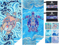 2 Pack Microfiber Lightweight Beach Towel Sand Free Quick Dry Absorbent Thin Compact Towels for Swimming Pool Camping Beach Accessories Large Easy Pack Travel Things for Vacation Essentials Gift