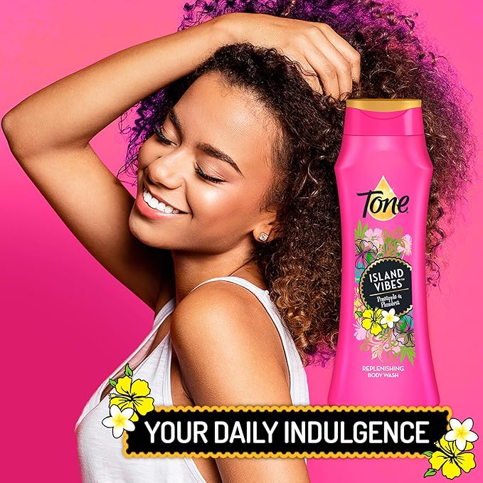 Tone Body Wash, Island Vibes, 16 fl oz (Pack of 6)