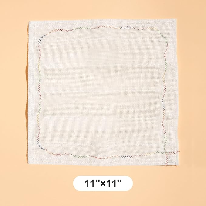 JOYMOOP Cleaning Cloths, Reusable Multi-Purpose Cleaning Rags, Highly Absorbent Kitchen Dish Towels, Quick Drying, Counters & Washing Dishes,11" x11" - 2pcs