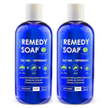 Truremedy Naturals 12oz Tea Tree Oil Body Wash - Pack of 2 - Tea Tree Soap with Aloe and Peppermint Oil - Moisturizing Foot Wash - Suitable for All Skin Types