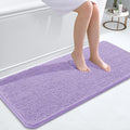 OLANLY Bathroom Rugs 47x20, Extra Soft Absorbent Chenille Bath Rugs, Rubber Backing Quick Dry, Machine Washable Bath Mats for Bathroom Floor, Tub and Shower, Home Decor Accessories, Lavender